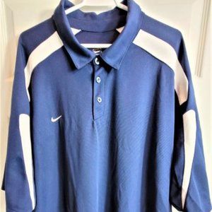 Nike Fit Dry Men's Golf Shirt Size 3XL Navy